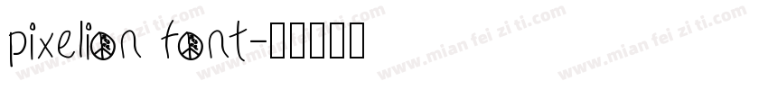 pixelion font字体转换
